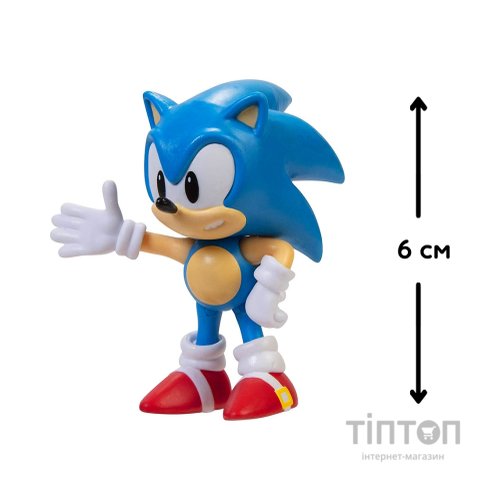 Фігурка Sonic the Hedgehog з артикуляцією - Класичний Сонік 6 см (40687i-RF1)
