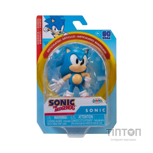 Фігурка Sonic the Hedgehog з артикуляцією - Класичний Сонік 6 см (40687i-RF1)