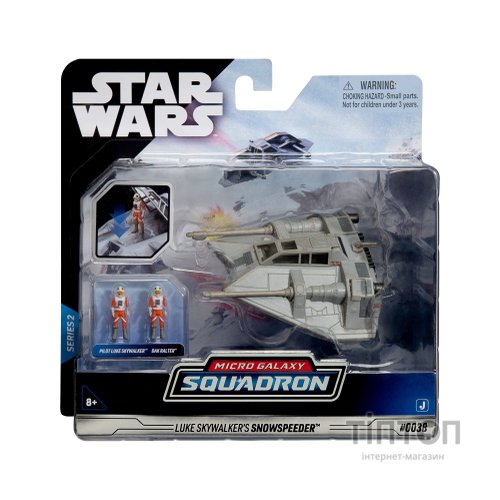 Фігурка Star Wars Medium Vehicle Транспорт та фігурка Snowspeeder (Luke Skywalker) 12.5см (SWJ0023)