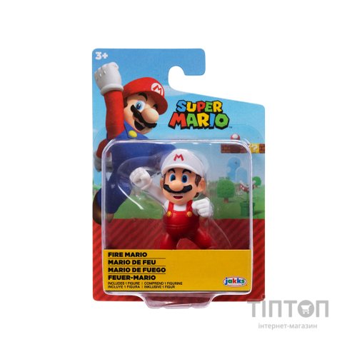 Фігурка Super Mario з артикуляцією - Вогняний Маріо 6 см (78279-RF1-GEN)