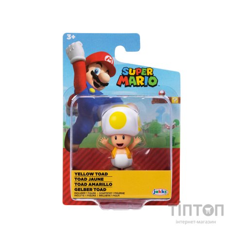 Фігурка Super Mario з артикуляцією - Жовтий Тоад 6 см (41291i-GEN)