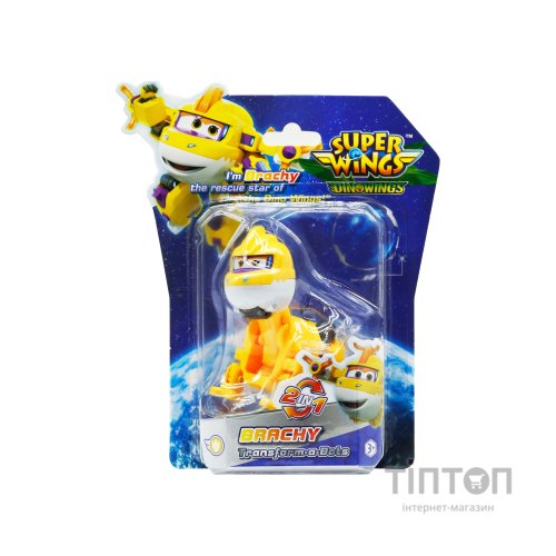 Фігурка Super Wings трансформер Transform-a-Bots Брахі (Brachy), 5см (YW790043)