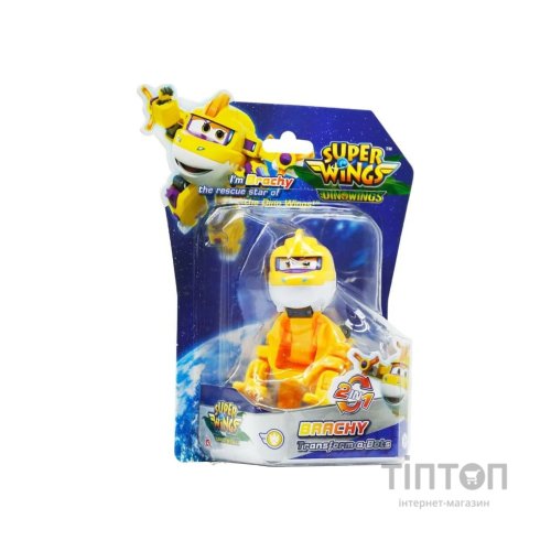 Фігурка Super Wings трансформер Transform-a-Bots Брахі (Brachy), 5см (YW790043)