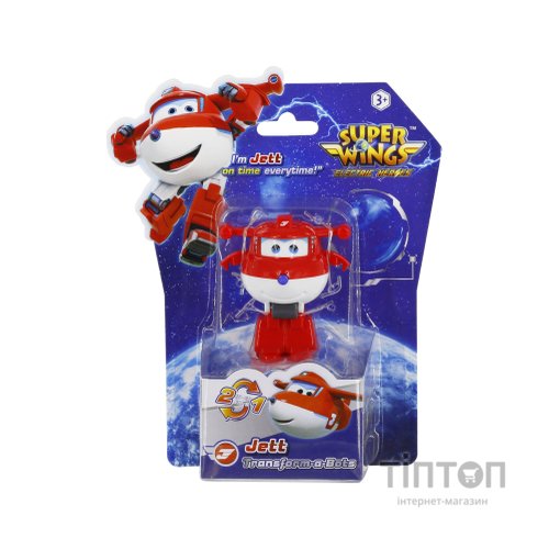 Фігурка Super Wings трансформер Transform-a-Bots Джетт (Jett) (EU780010)