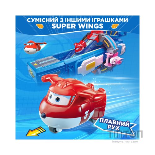 Фігурка Super Wings трансформер Transform-a-Bots Джетт (Jett) (EU780010)