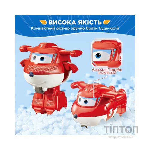 Фігурка Super Wings трансформер Transform-a-Bots Джетт (Jett) (EU780010)
