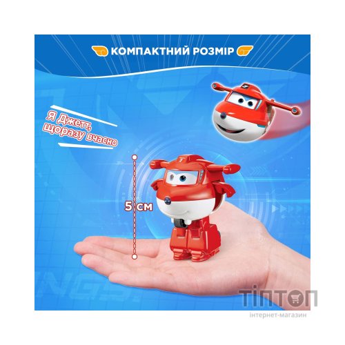 Фігурка Super Wings трансформер Transform-a-Bots Джетт (Jett) (EU780010)