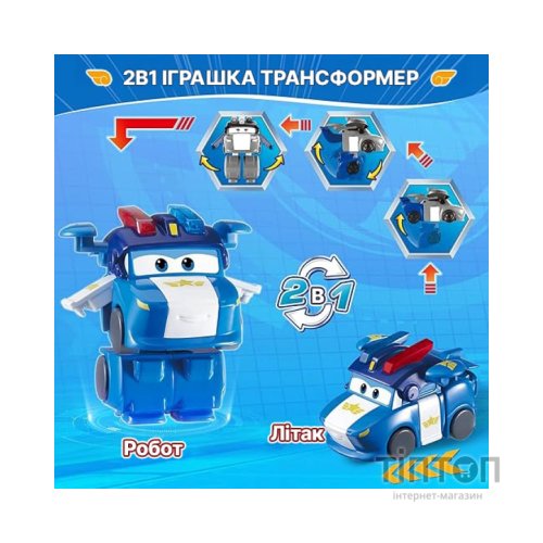 Фігурка Super Wings трансформер Transform-a-Bots Люсі (Lucie), 5 см (EU780035)
