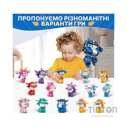 Фігурка Super Wings трансформер Transform-a-Bots Люсі (Lucie), 5 см (EU780035)
