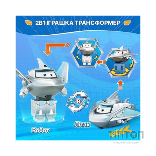 Фігурка Super Wings трансформер Transform-a-Bots Травер (Traver), 5 см (EU780032)