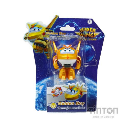 Фігурка Super Wings трансформер Transform-a-Bots Золотий Хлопчик (Golden Boy) (EU780031)