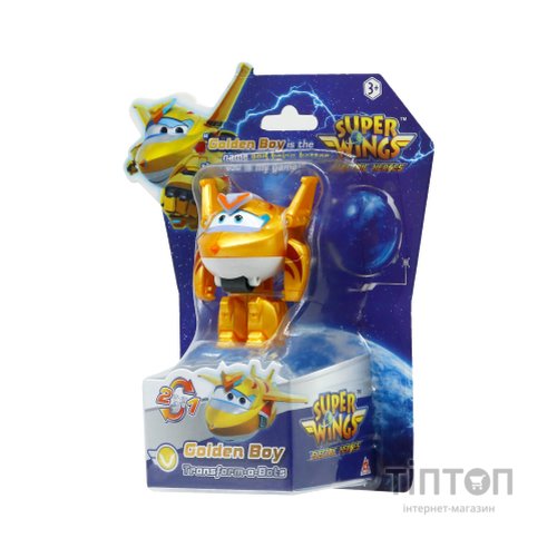 Фігурка Super Wings трансформер Transform-a-Bots Золотий Хлопчик (Golden Boy) (EU780031)