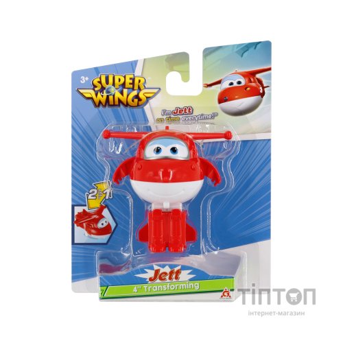 Фігурка Super Wings трансформер Transforming Джетт (Jett), 10 см (EU780621)