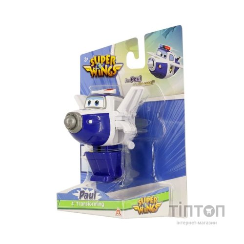 Фігурка Super Wings трансформер Transforming Пол (Paul), 10 см (EU780624)