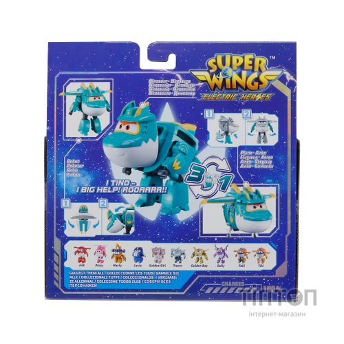 Фігурка Super Wings трансформер Transforming Тіно (Tino) (EU780237)