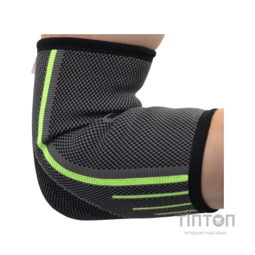 Фіксатор ліктя MadMax MFA-283 3D Compressive elbow support Dark grey/Neon green S (MFA-283_S)