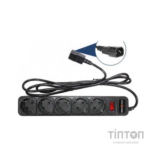 Фільтр мережевий Logicpower LP-X5-UPS 2м, білий