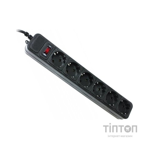 Фільтр мережевий Power Cube 3м, 6 розеток, чорний