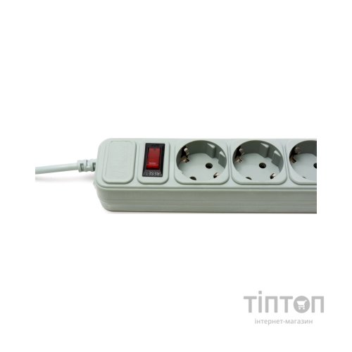 Фільтр мережевий  ProLogix (PRS-075P5-18G) 0.75 мм, 5 розеток, 1.8 м, серый