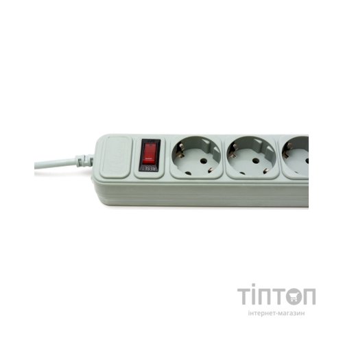 Фільтр мережевий  ProLogix (PRS-075P5-30G) 0.75 мм, 5 розеток, 3 м, серый