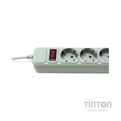 Фільтр мережевий ProLogix (PRS-075P6-18G) 0.75 мм, 6 розеток, 1.8 м, серый