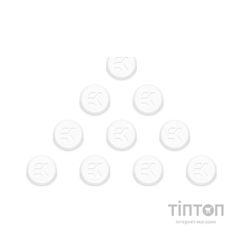 Фітинг для СВО Ekwb EK-Quantum Torque Plug Cover 10-Pack - White (3831109904312)