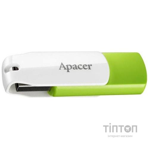 USB флеш накопичувач Apacer 64GB AH335 Green USB 2.0 (AP64GAH335G-1)