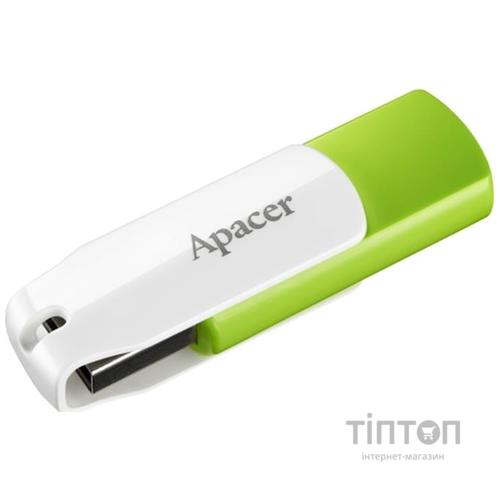 USB флеш накопичувач Apacer 64GB AH335 Green USB 2.0 (AP64GAH335G-1)