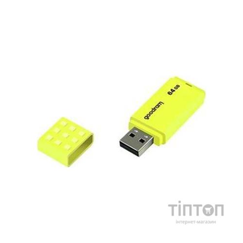 USB флеш накопичувач Goodram 64GB UME2 Yellow USB 2.0 (UME2-0640Y0R11)