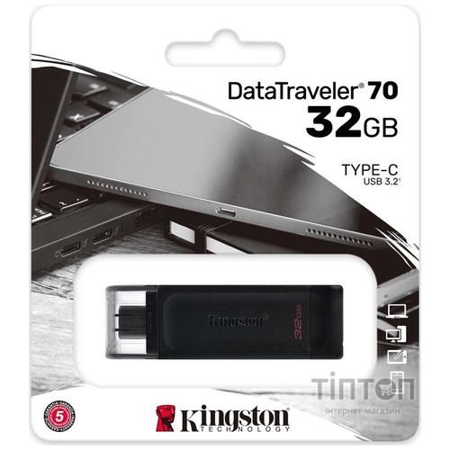 Flash Drive Kingston DT70 32GB, Type-C, USB 3.2