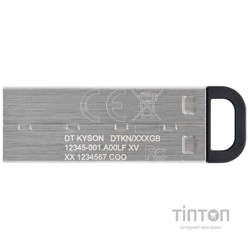 USB флеш накопичувач Kingston 32GB DT Kyson Silver/Black USB 3.2 (DTKN/32GB)