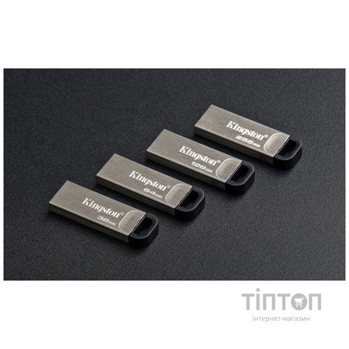 USB флеш накопичувач Kingston 32GB DT Kyson Silver/Black USB 3.2 (DTKN/32GB)