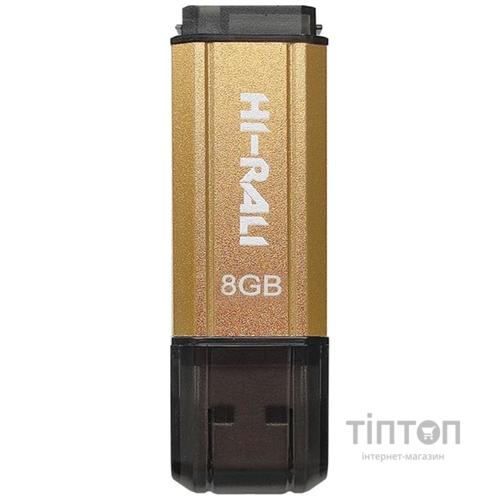 Флеш-накопитель USB 8GB Hi-Rali Stark Series Gold (HI-8GBSTGD)