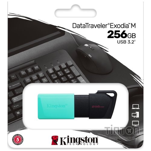 USB флеш накопичувач Kingston 256GB DataTraveler Exodia M USB 3.2 (DTXM/256GB)