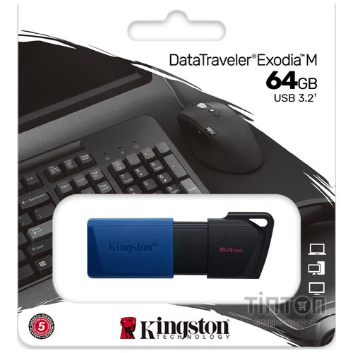 USB флеш накопичувач Kingston 64GB DataTraveler Exodia M USB 3.2 (DTXM/64GB)