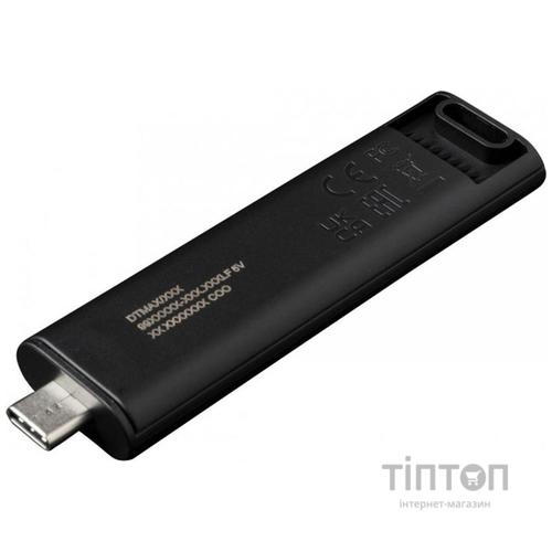 USB флеш накопичувач Kingston USB-накопичувач 1TB DataTraveler Max USB 3.2 Gen 2 Type-C Black (DTMAX/1TB)