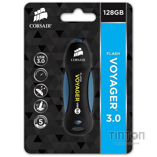USB флеш накопичувач Corsair 128GB Voyager USB 3.0 (CMFVY3A-128GB)