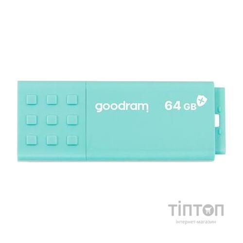 USB флеш накопичувач Goodram 64GB UME3 Care Green USB 3.0 (UME3-0640CRR11)