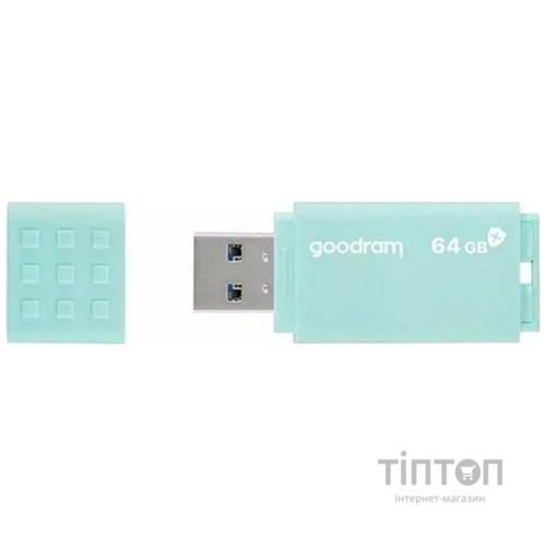 USB флеш накопичувач Goodram 64GB UME3 Care Green USB 3.0 (UME3-0640CRR11)