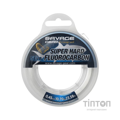 Флюорокарбон Savage Gear Super Hard 50m 0.50mm 13.20kg Clear (1854.18.71)