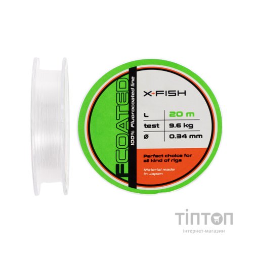Флюорокарбон X-Fish FCoated 20m 0.34mm 9.6kg (1917.01.49)
