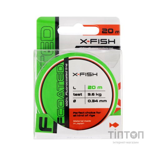 Флюорокарбон X-Fish FCoated 20m 0.34mm 9.6kg (1917.01.49)