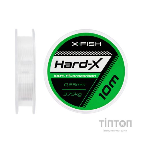 Флюорокарбон X-Fish Hard-X 10m (clear) 0.25mm 3.75kg (1917.03.68)