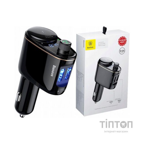 FM модулятор Baseus Lokomotive S-06 Black (CCALL-RH01)