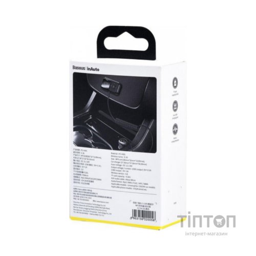 FM модулятор Baseus T typed S-16 MP3 Black (CCTM-E01)