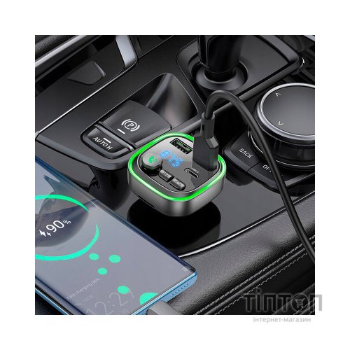 FM модулятор BOROFONE BC48, Gray, Box (BC48)