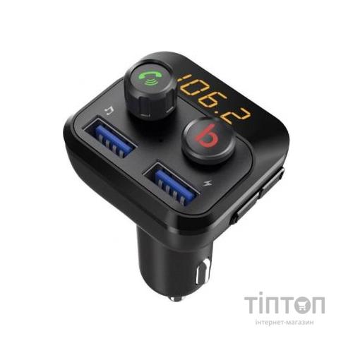 FM модулятор Grand-X 98GRX MegaBass, Bluetooth V5.0 MicroSD, 2USB , MegaBass, han (98GRX)