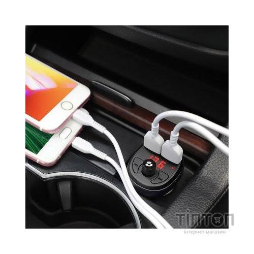 FM модулятор HOCO E41, Black, Box (E41)