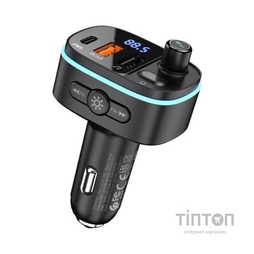 FM модулятор HOCO E62, Black, Box