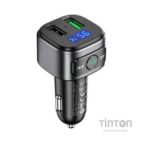 FM модулятор HOCO E67, Black, Box
